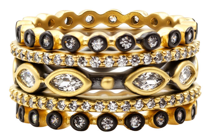 Freida Rothman ring stack