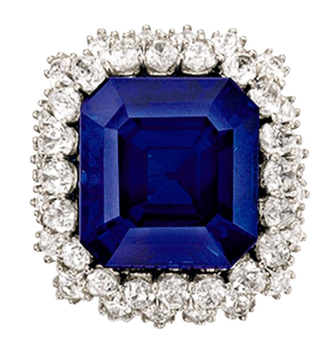 Jewel of Kashmir sapphire ring