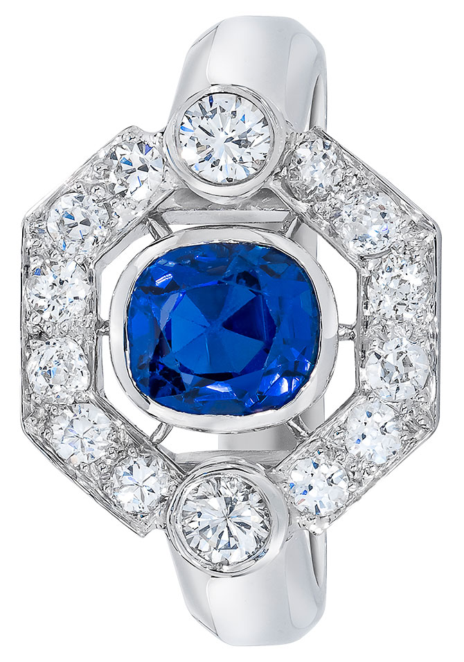Mindi Mond reconceived sapphire diamond ring