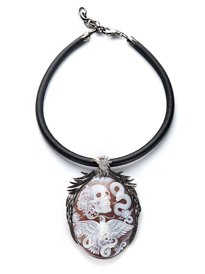 Amedeo cameo necklace