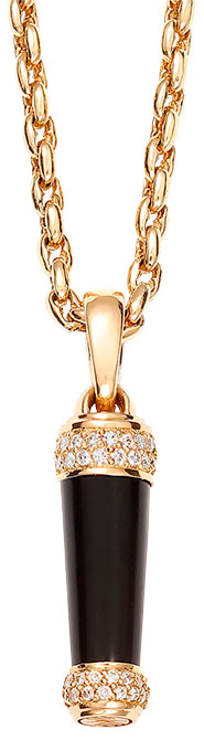 Michael and Markus black amber necklace