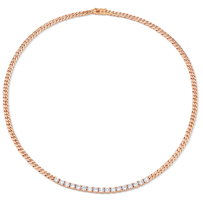 Anita Ko Plain cuban link diamond necklace