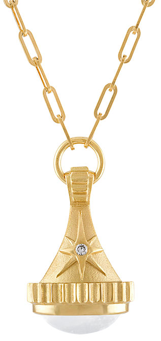 Pamela Zamore moonstone star fob