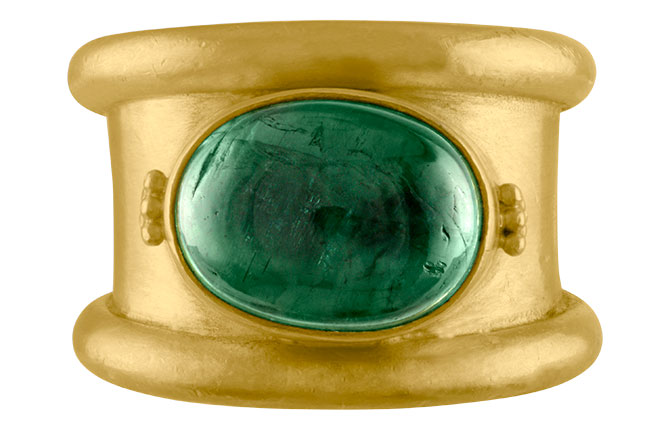 Prounis green tourmaline calda ring