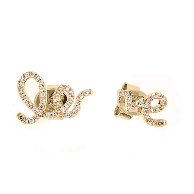 Serena Williams Love stud earrings