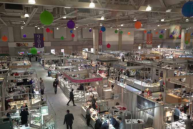 AGTA Tucson GemFair show floor