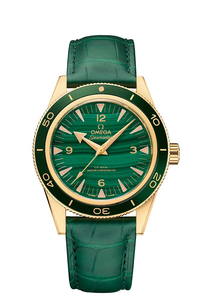 Omega malachite watch