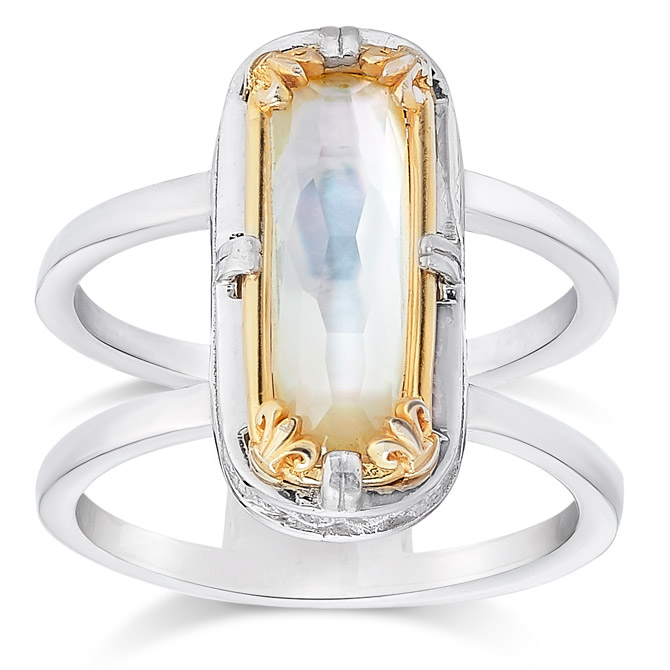 Anatoli mother of pearl ring