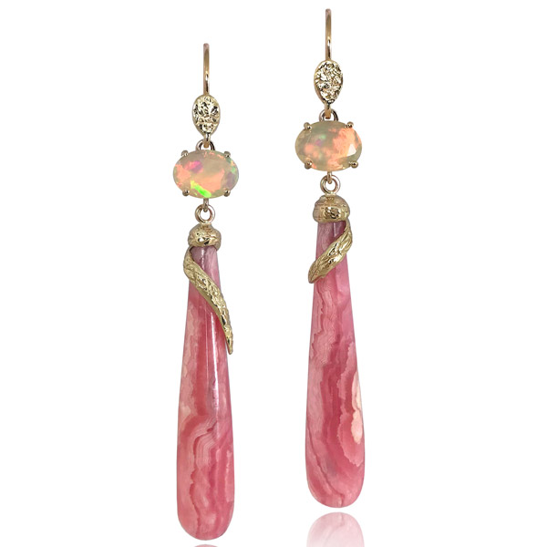 K. Mita rhodochrosite earrings