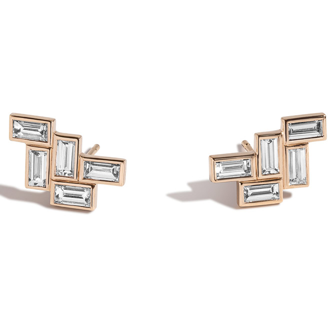 Shahla Karimi Fallingwater stud earrings