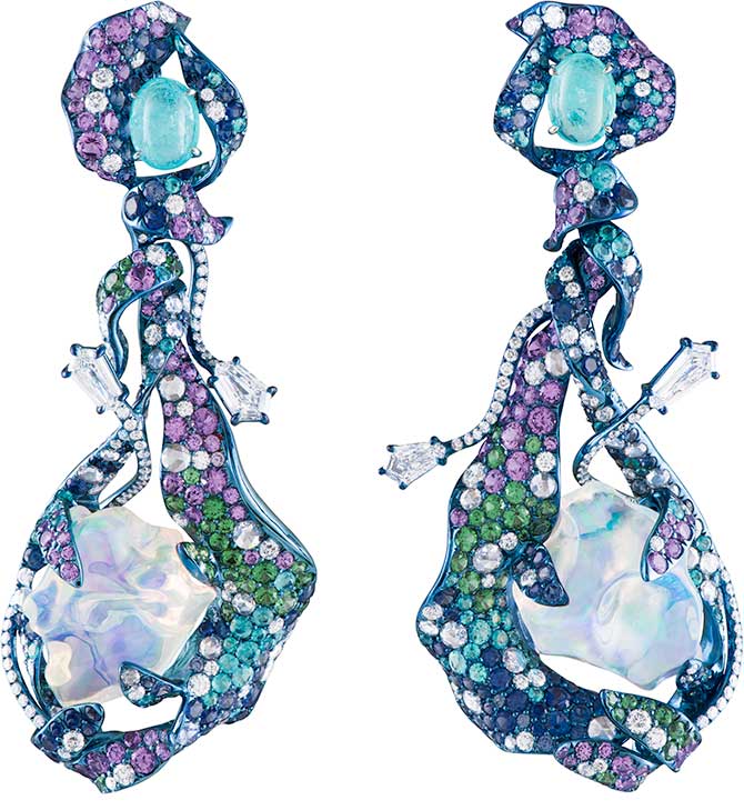 Neha Dani Universe water opal earrings