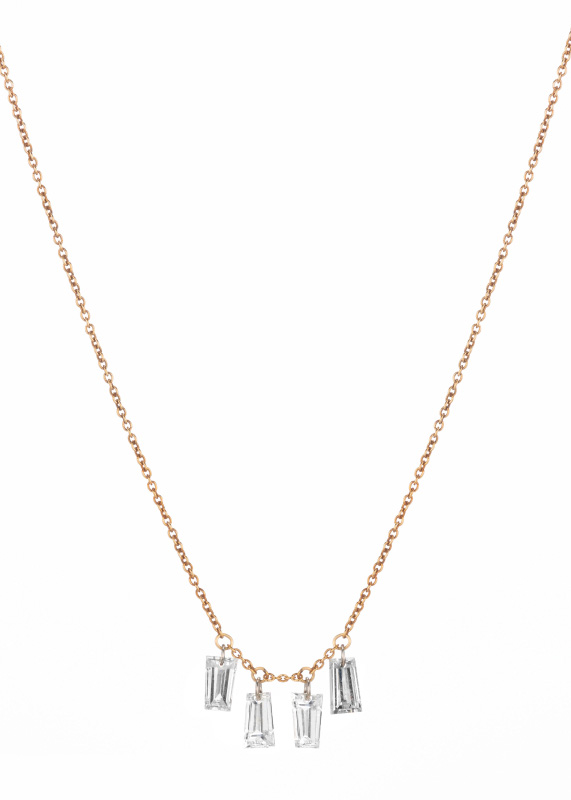 Rebecca Romijn baguette necklace