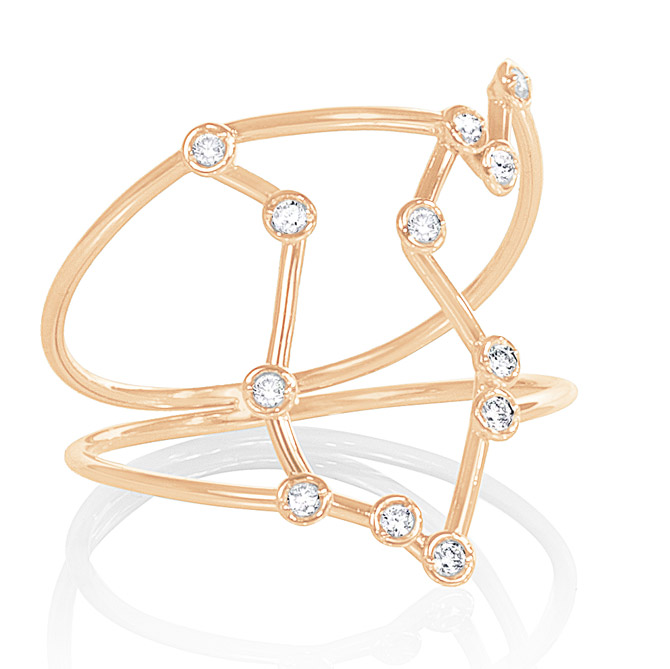 Jessie V E Constellation Aquarius ring