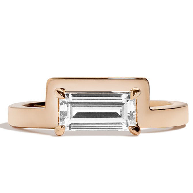 Shahla Karimi Mies baguette ring