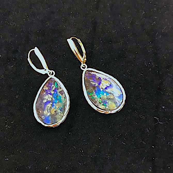 Alexis Barbeau opal earrings