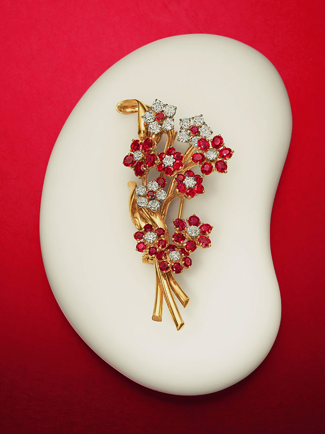 Christies floral brooch