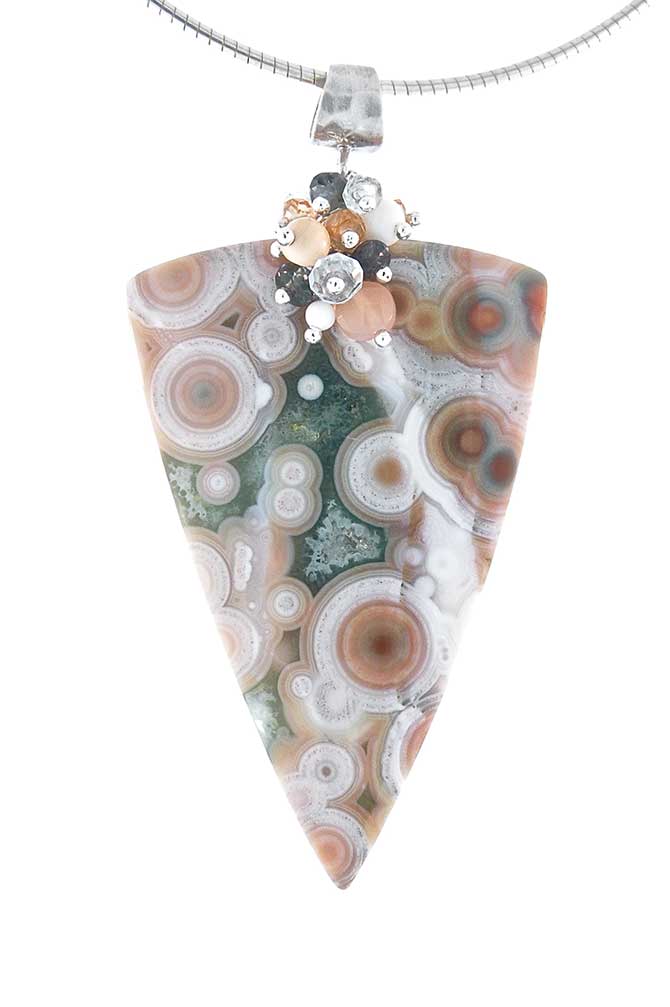 Dana Busch ocean jasper pink and green