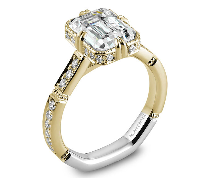 Crown RIng Atelier by Noam Carver bridal mounting