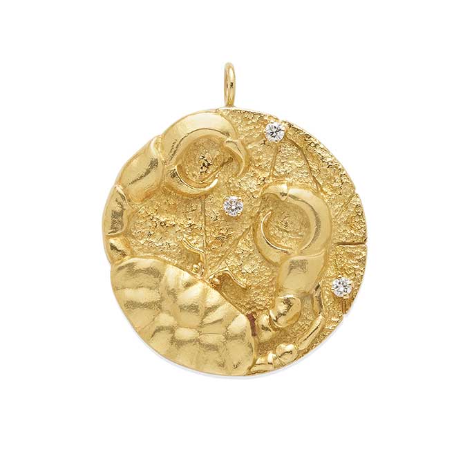 Diahann Carroll cancer zodiac medallion