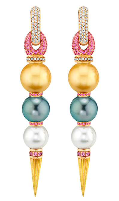 EI choice Rosa Van Parys pearl earrings
