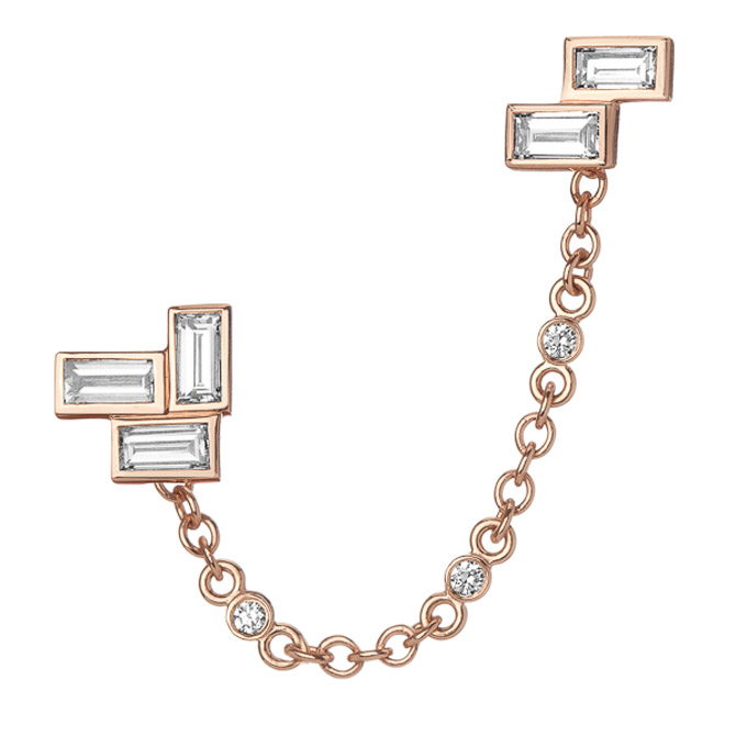 Shahla Karimi Mid-Century Fallingwater ear chain