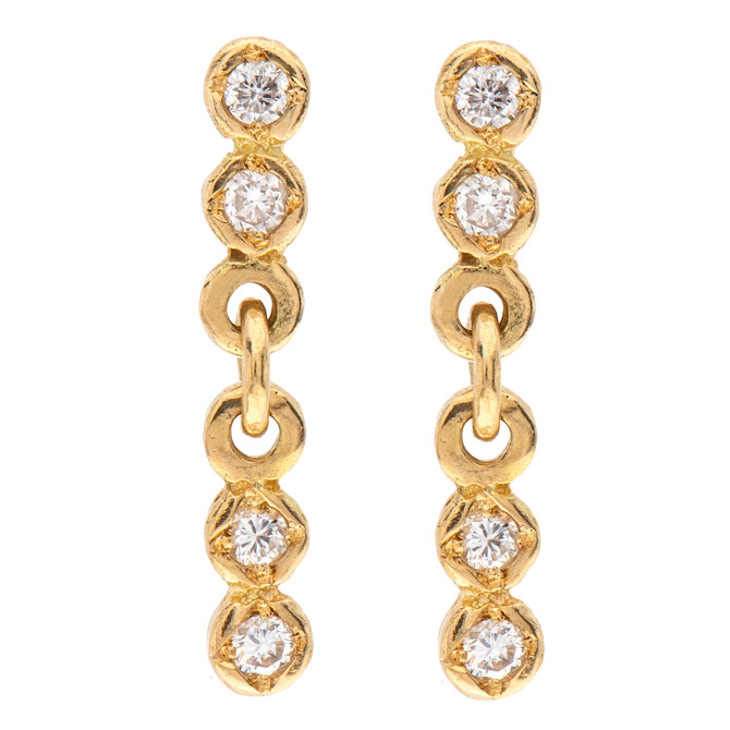 Chandally six drop diamond earrings