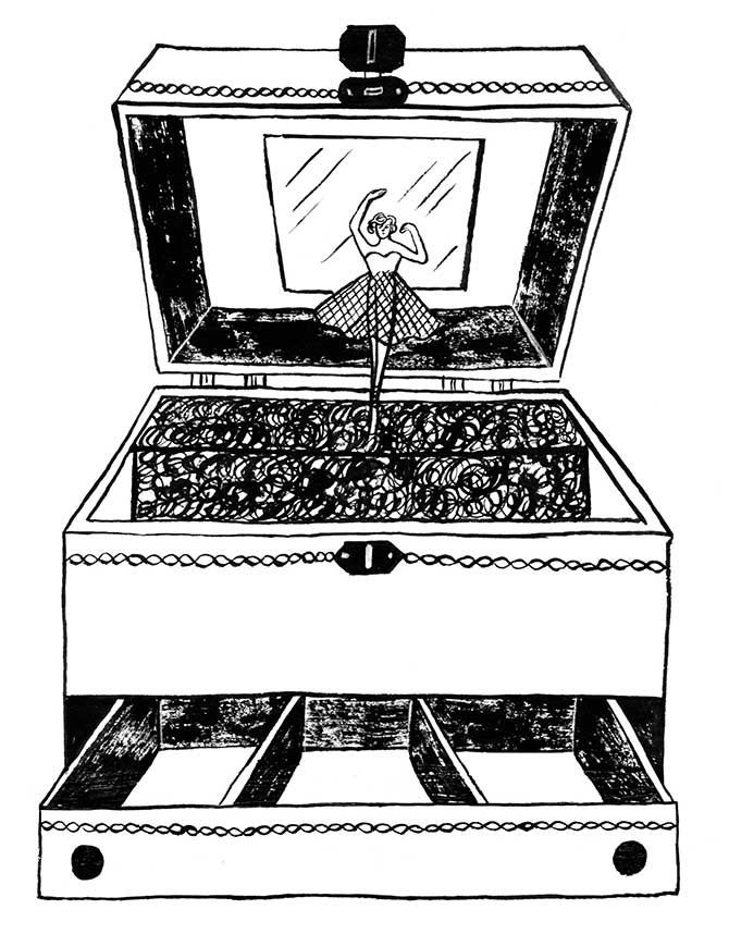 Elements of Home jewelry box illustration