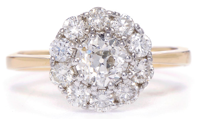 Lori McLean refashioned old minecut diamond ring