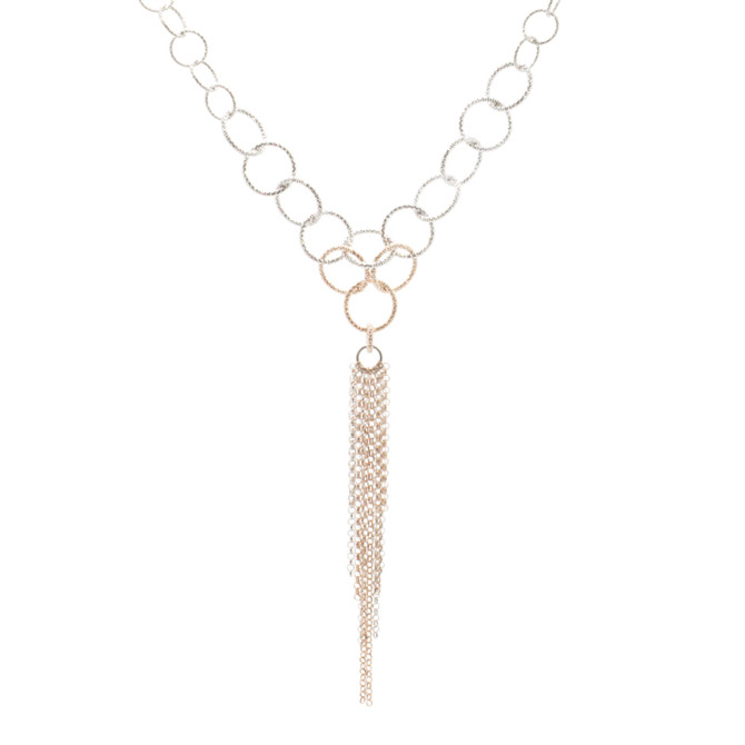 Frederic Duclos Waterfall tassel necklace