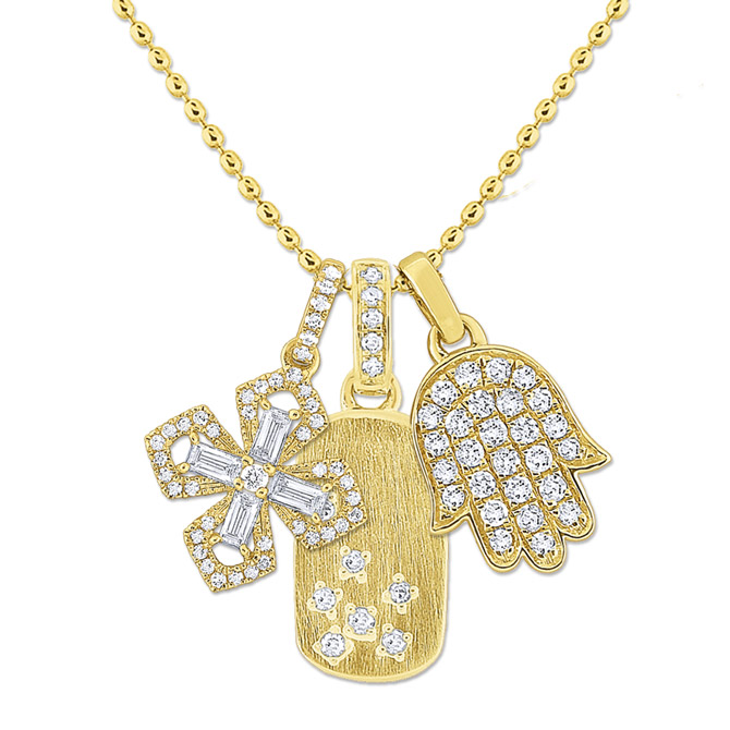 KC Designs diamond charms necklace