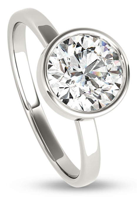 Overnight Mountings lab grown solitaire ring