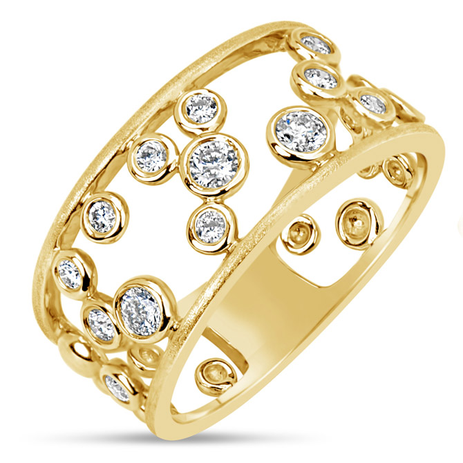 Dilamani diamond bubble ring