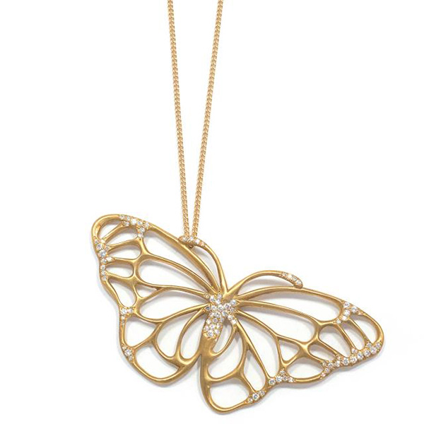 Doyle Tiffany butterfly pendant