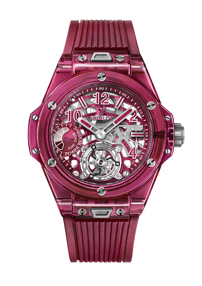 Hublot red sapphire Unico watch