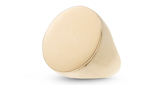 Ariel Gordon gold signet ring