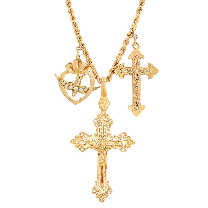 Colette cross necklace