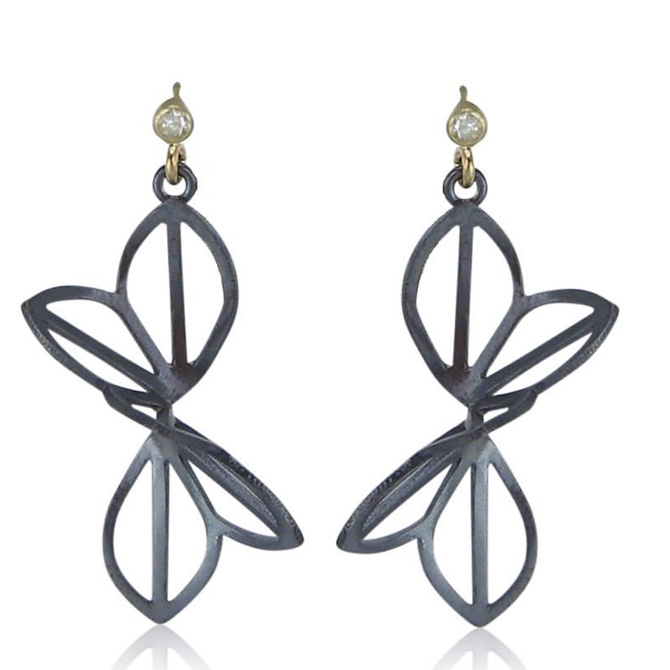 Karin Jacobson medium Anise Fold earrings