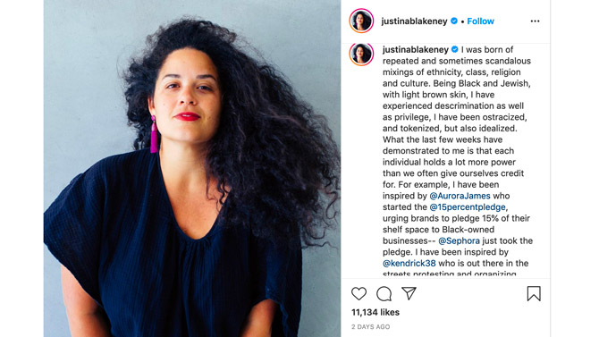 Justina Blakely Instagram