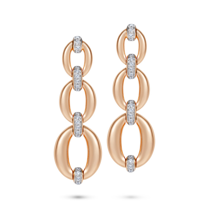 Nadine Aysoy triple link earrings