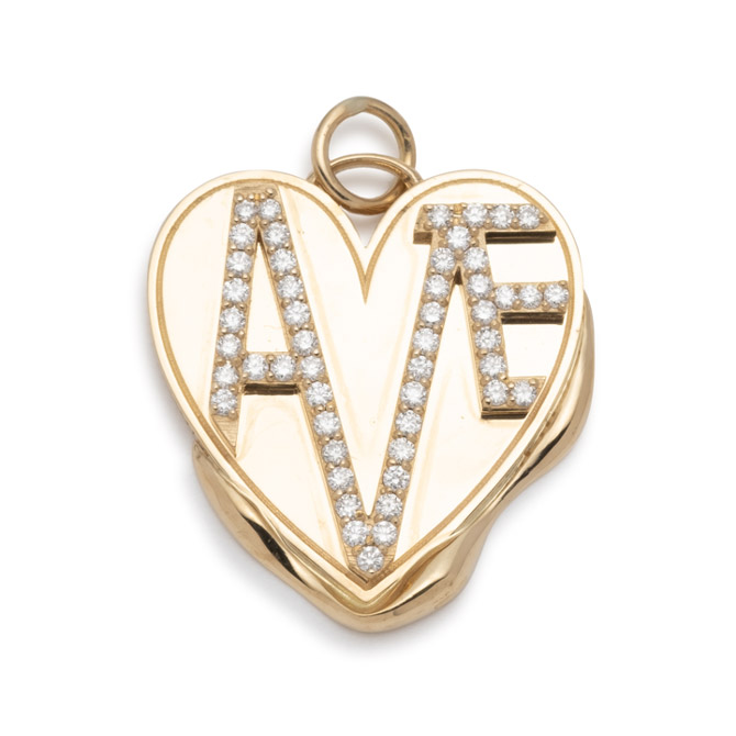 Foundrae Amate Vestige heart medallion