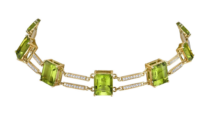 Karma El Khalil peridot necklace