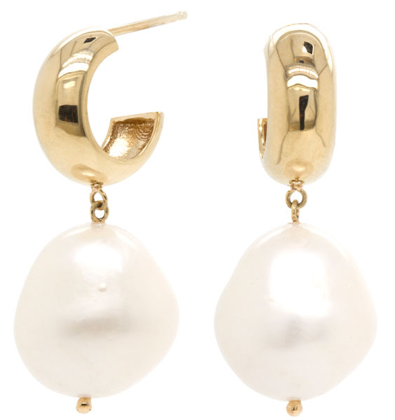 Zoe Chicco baroque pearl earrings