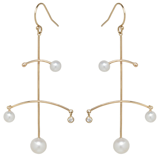 Zoe Chicco pearl mobile earrings