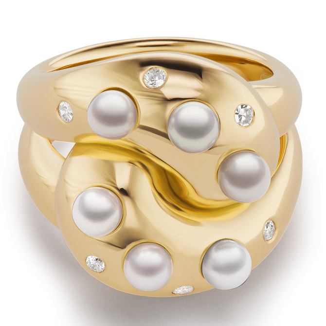 Brent Neale pearl Knot ring