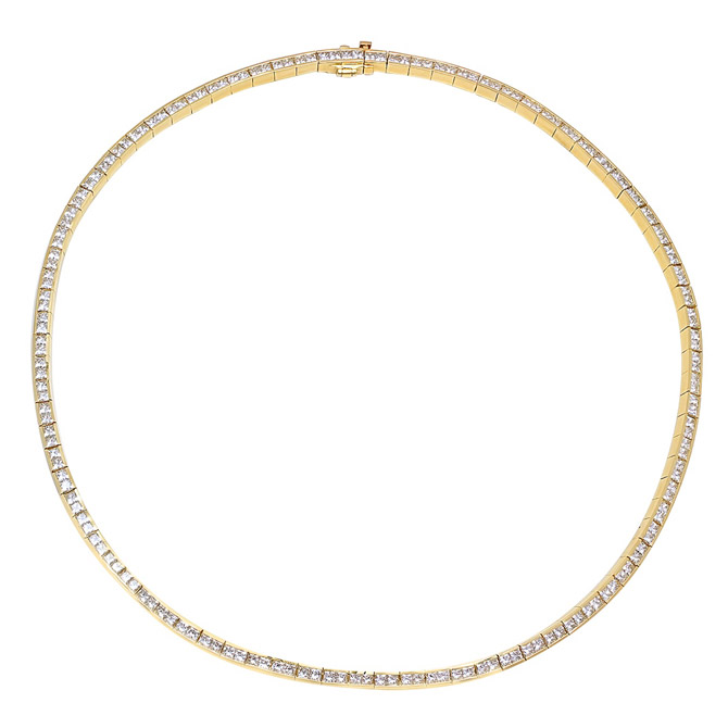 Established diamond tennis necklace