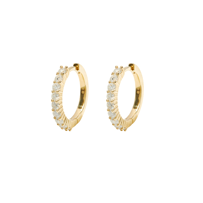 Gorjana diamond hoops