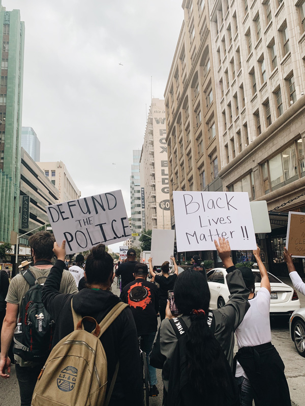 A protest in Los Angeles