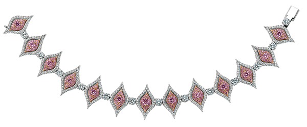 Argyle pink diamond Eye Bracelet by Scott West Jewelry