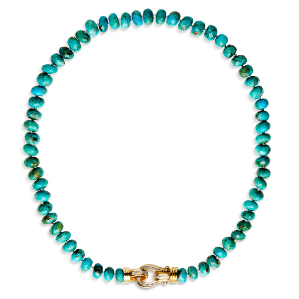 Anne Sisteron turquoise bead necklace