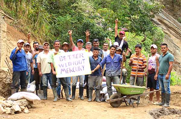 Fortaleza members at Gualconda Mine in Colombia